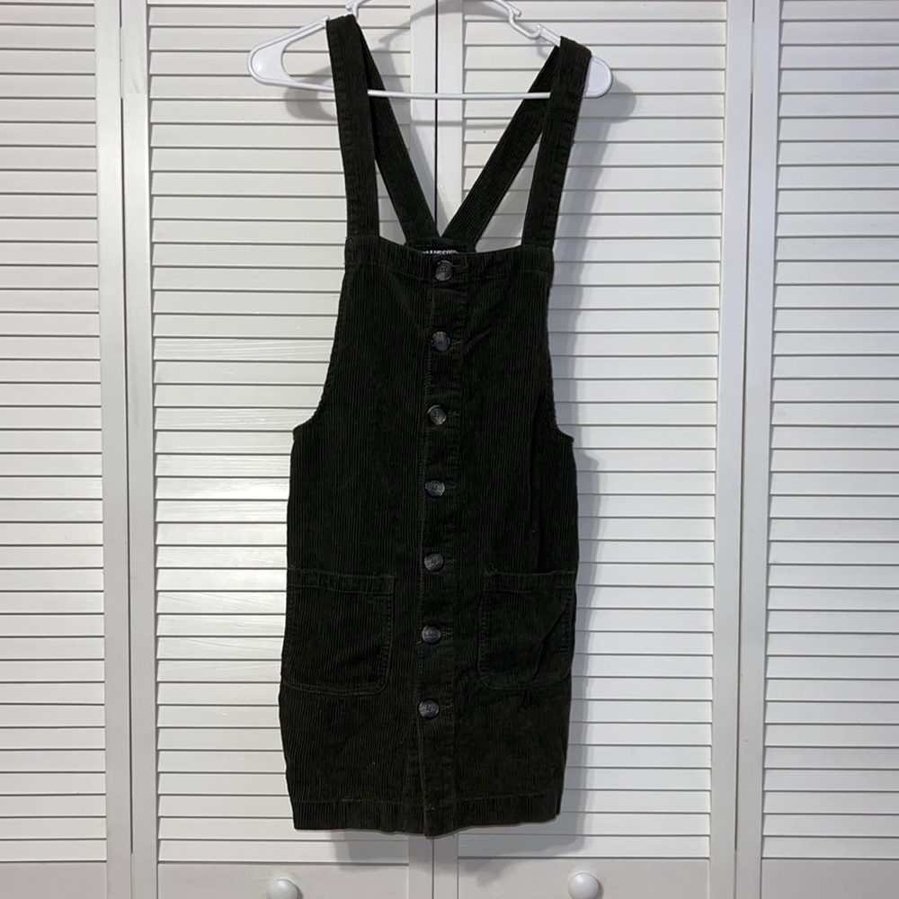 corduroy overall dress
